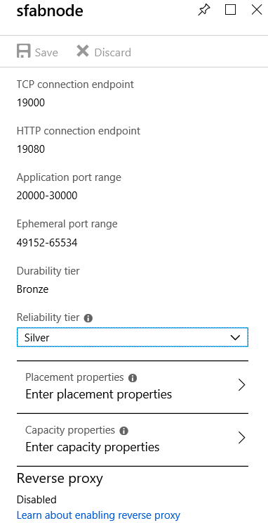 Node type details pane